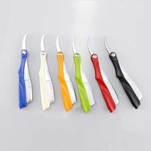 Salon de coiffure professionnel manuel pliant rasage rasoir lames japonaises bord droit conception Logo privé acceptation-Sambrialmed - Product Image 3