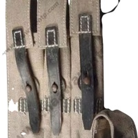 Reproduction personnalisée du logo Accessoires du vêtement Style tissu allemand MP40 Pouch Tan Canvas
