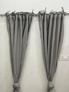 Panneau de rideau de poche en tringle de lin solide vert foncé sur mesure, fenêtres d'hôtel extra longues délavées, style moderne, toutes saisons - Product Image 5