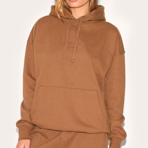 Sudadera con capucha con cremallera de rizo francés 400 Gsm ecológica para mujer Sudadera con capucha de lana de algodón 100% de peso pesado de alta calidad - Product Image 2