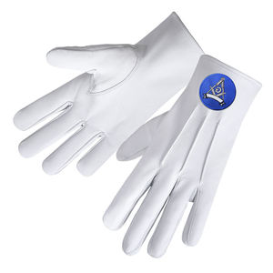 ถุงมือเครื่องราชกกุธภัณฑ์หนังสีขาว - Product Image 3