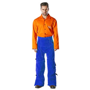 Pantalón de soldadura de cuero de vaca de grado A para protección Seguridad de cuero Soldadura protectora Seguridad Industrial - Product Image 2
