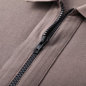 2025สำหรับผู้ชายเสื้อโปโลแขนสั้นลำลองธุรกิจ, เสื้อยืดฤดูร้อนมีซิปตกแต่ง2025บล็อกสี - Product Image 3