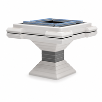 Table de Mahjong automatique de luxe américaine en bois avec accessoires électriques pour casino, poker, 4 joueurs, design durable