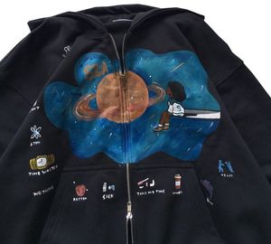 Sudadera con capucha de algodón 100% impresa personalizada unisex para sudadera de invierno para hombre - Product Image 3