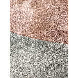 Haute Qualité Moderne De Luxe Rectangle Shag Tapis À La Main Géométrique Viscose Tufté Tapis Gris PET Friendly Hôtel Chambre Cuisine - Product Image 3