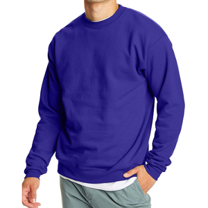 Sweat-shirt décontracté pour hommes en couleurs unies Design Streetwear personnalisé avec broderie personnalisée ou sérigraphie Sweatshirts pour hommes - Product Image 4