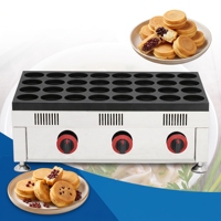 Machine à gaufres commerciale à gaz avec plaque antiadhésive en téflon pour les stands de nourriture de rue, les cafés et les pâtisseries dans le monde entier