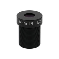 Objectif de vision industrielle 3MP 6mm à monture M12, 1/2,7 pouces F2.0, faible distorsion, mise au point fixe, objectif de caméra industrielle à monture S