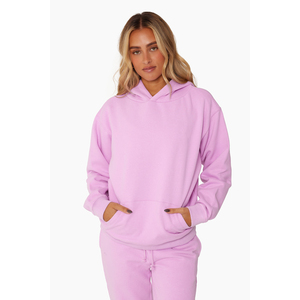 Sudadera con capucha West con estampado de abullonado rosa de gran tamaño para mujer, jersey con patrón de leopardo de estilo Vintage, cuello con capucha forrado para invierno - Product Image 2