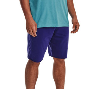 Shorts de sport pour homme en coton/polyester, taille haute, avec cordon de serrage, écologiques, simples, unis, pour l'été, tendance - Product Image 3