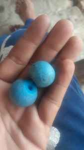 Cuentas de vidrio en forma de disco, accesorio hecho a medida, aspecto antiguo, color amarillo, ideal para diseñadores étnicos de joyería - Product Image 2