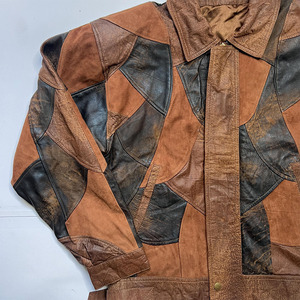 Chaqueta clásica de retazos de cuero para hombre, ropa informal moderna, abrigo cálido de motorista de invierno para moda al aire libre - Product Image 3