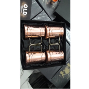 แก้วทัมเบลอร์มอสโกทำจากทองแดงแฟนซีแท้เครื่องดื่มแนววินเทจแก้วดื่มที่มีด้ามจับทองแดงฟางข้าวแก้ว - Product Image 2