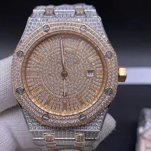 Iced Out Moissanite Diamond Watch Hip Hop Luxury Watch Dial Reloj para hombre Reloj de diamante de laboratorio personalizado - Product Image 1