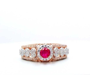 Anillo de diamante circular de extensión completa para mujer de estilo exquisito diseño de circón multicapa - Product Image 5