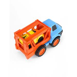 Camión de Juguete UATOYS Rambo con Remolque, de Metal y Plástico, con Mini Auto Deportivo para Niños, Material de Aleación, Funciona por Fricción - Product Image 3