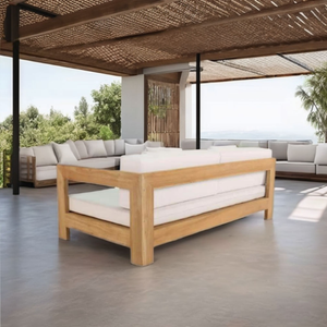 Arjuna <span class=keywords><strong>jati</strong></span> ngu gục <span class=keywords><strong>sofa</strong></span>, làm bằng gỗ Tếch tự nhiên, để sử dụng trong nhà và ngoài trời, thiết kế tối giản với đệm thoải mái - Product Image 2