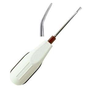 Elevadores de Raíz (Curvos de 5 mm) con Mango de Plástico y Acero Inoxidable, Elevadores Dentales de Luxación por SurgiRight - Product Image 1