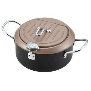 Friteuse japonaise Pot Tempura en fer pour poulet, poisson, crevettes, frites TP-7 Syokusaitei Tempura Pot 20 cm - Product Image 1