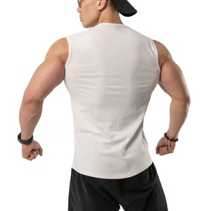 เสื้อกล้ามสำหรับผู้ชาย,เสื้อกล้ามเล่นยิมผ้าเรียบระบายอากาศได้ดี - Product Image 2