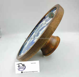 Juego de herramientas y soporte para pastel de madera natural hecho a mano para bodas, fiestas y decoración del hogar, exhibición de postres de madera ecológica de FWE - Product Image 6