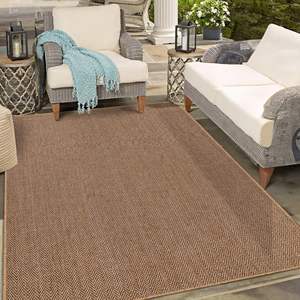 Tapis lavable effet jute beige Netline Home 60x100cm (rectangulaire) pour usage intérieur et extérieur - Product Image 6