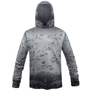 Vêtements de pêche UPF 50 + vêtements de pêche à manches longues Protection Uv séchage rapide sweat à capuche de pêche personnalisé Polyester respirant Sublimation - Product Image 6