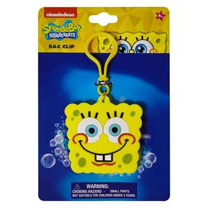 Porte-clés en silicone caoutchouc Bob l'éponge. Support pour étiquettes T.a.g, 150 unités, carton de vente en gros, livraison gratuite, la collection sous licence HER - Product Image 3