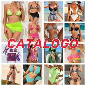 Elegante Bikini de Dos Piezas para Mujer con Cuello Halter y Braguita Cheeky, Traje de Baño de Secado Rápido de Nailon y Spandex, Atuendo de Playa para Verano y Piscina - Product Image 5
