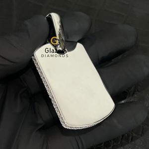 Superbe pendentif en diamant à la mode personnaliser et bijoux personnalisés fabriqués en argent sterling 925 avec des diamants cultivés en laboratoire - Product Image 6