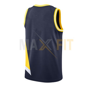 Camiseta de baloncesto personalizada para hombre MAXFIT Enterprises al por mayor, impresa con número y nombre únicos, disponible en talla 4XL - Product Image 2
