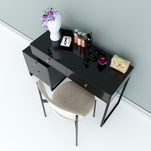 Commode moderne en métal avec 4 tiroirs et un meuble supérieur pour la maison BTD68049 - Product Image 2
