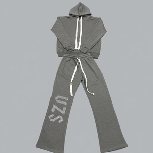 Chándal estampado lavado ácido de diseño personalizado para hombre colección de invierno 100% algodón polar servicio OEM estilo de calle - Product Image 4