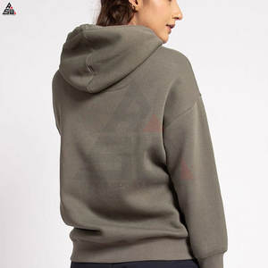 Relax Fit sweats à capuche pour femmes nouveauté sur mesure Yoga vêtements de sport 100% coton respirant léger Logo avant - Product Image 2