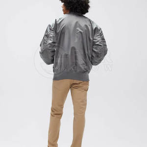 Chaqueta de béisbol de bombardero ajustada informal a precio de fábrica, chaquetas de bombardero personalizadas para hombre más vendidas para ropa de invierno - Product Image 3