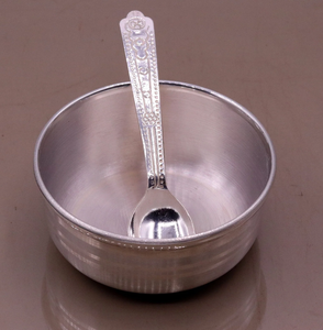 Cuenco y cuchara de acero inoxidable para bebé, cuenco de sopa de acero inoxidable de alta calidad, grueso, duradero, respetuoso con el medio ambiente - Product Image 4