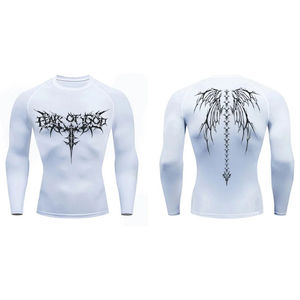 100% Polyester Sublimated Rash Guard Compression Swimwear Top for Outdoor Sports <b>Surfing</b> Cycling Training & Active Performance - Product Image 1