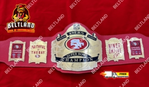 Ceinture de champion des San Francisco 49ers pour adultes, confortable et durable, taille haute, tailles 2 mm et 4 mm, en zinc - Product Image 3