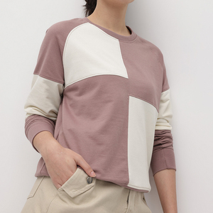 Nouvelle Arrivée Sweat-shirts Personnalisés à Col Rond pour Femmes, Imprimés par Transfert Thermique sur le Devant, Automne Hiver, Grandes Tailles, Coupe Ample, Couleur Unie - Product Image 1