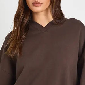 Sudadera para Mujer al por Mayor a Precio Económico, Diseño Holgado con Tela Transpirable y Cómoda, Diseño de Cuello Redondo, Servicio OEM - Product Image 2