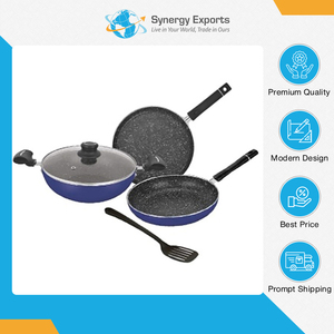 Experts in Supplying Top Notch Quality New Designer Dishwasher-Friendly Kitchenware 5-12 Pieces <b>Non</b>-<b>Stick</b> <b>Cookware</b> <b>Set</b> - Product Image 5