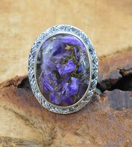 Bague turquoise en argent sterling 925, bijoux en pierres précieuses faits à la main, élégante, vintage, cadeau pour femme, plaqué rhodium, luxe, premium - Product Image 6