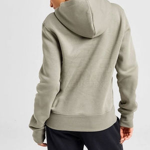 Sudadera con Capucha Personalizada al por Mayor con Logotipo Impreso en la Parte Delantera para Mujer, Forrada de Felpa, Poliéster/Algodón, Secado Rápido, Transpirable, Manga Larga, con Bolsillo - Product Image 2