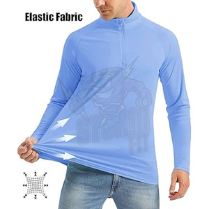 Custom Fishing Shirt Sublimation Outdoor Long Sleeve Sun protection Jogging Wear Printing Polyester Uv Fishing Shirts - Product Image 2