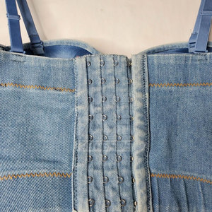 Sujetador de Jeans con Aros, Tejido Transpirable, Cómodo y Sexy, Último Estilo para Mujer - Product Image 5