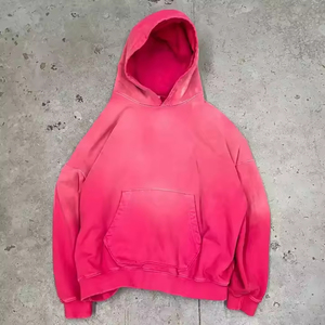 Sudadera Unisex de Alta Calidad, Estilo Holgado, Invierno, Bordada, Lavado Ácido, Desgastada, Estilo Urbano, Corte Cuadrado, 100% Algodón Felpa - Product Image 3