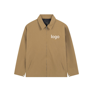 เสื้อแจ็กเก็ตบอมเบอร์สำหรับผู้ชายผ้าคอตตอนทอลายทแยงผ้าคอตตอนสไตล์ไฮสตรีทแห้งเร็ว - Product Image 4
