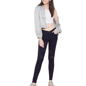 Pantalon en jean skinny taille haute pour femmes avec conception extensible Butt Lift personnalisé vêtements d'été Style avant plat - Product Image 5