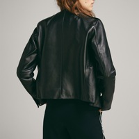 Giacca in Morbida Pelle Scamosciata da Donna, Sensazione Lussuosa, Look Elegante, Realizzata in Vera Pelle Scamosciata per il Massimo Comfort